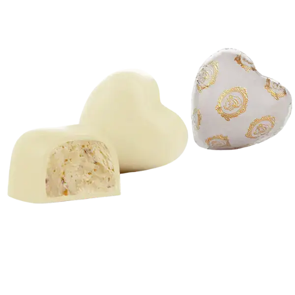White Heart Laurence / Серця в білому шоколаді з начинкою, 300 г купити