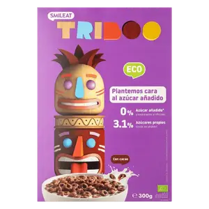 Какао кільця зі злаків органічні Smileat, 300г купити