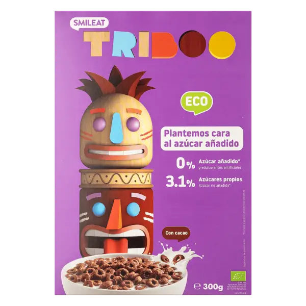 Какао кільця зі злаків органічні Smileat, 300г купити