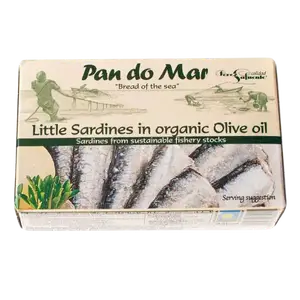 Сардини-міні в органічній оливковій олії Pan do Mar, 120г купити