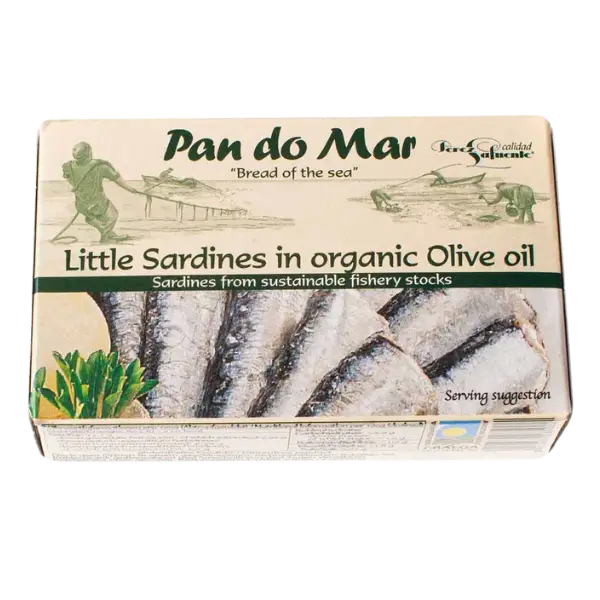 Сардини-міні в органічній оливковій олії Pan do Mar, 120г купити