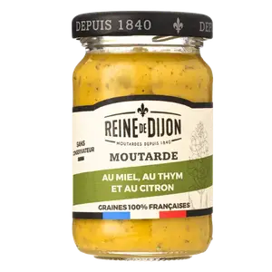 Гірчиця Reine de Dijon з медом, чебрецем та лимоном, 100г купити