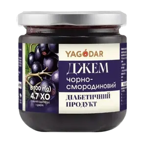 Джем для діабетиків із чорної смородини (без цукру), 210г купити