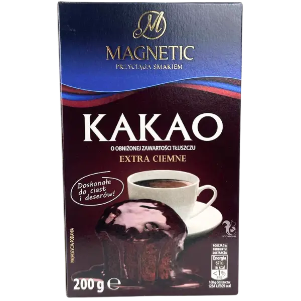 Какао Magnetic темний (без цукру), 200г купити
