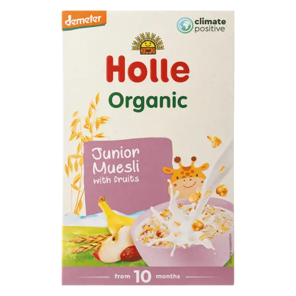 Мюслі дитячі мультизлакові з фруктами органічні Holle (з 10 місяців), 250г купити