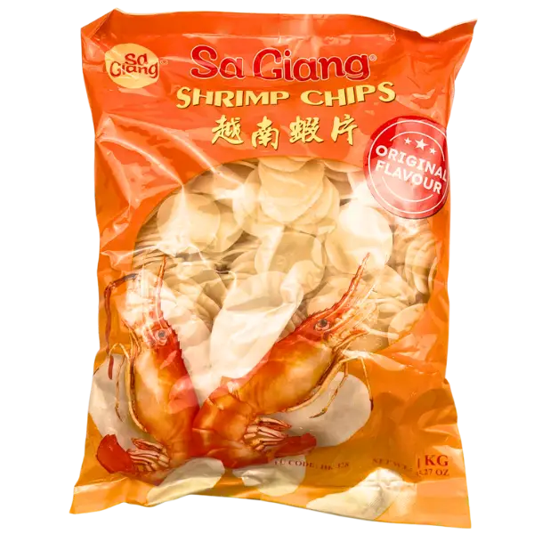 Рисові чипси зі смаком креветок Sa Giang, 1кг купити