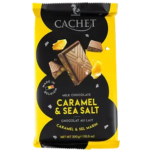 Молочний шоколад Cachet Солена Карамель, 300г купити