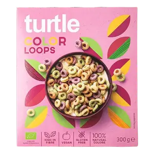 Сніданок сухий Кольорові кільця органічний Turtle (без глютену ), 300г купити