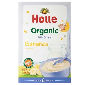 Каша молочна злакова з бананом органічна Holle (з 6 місяців), 250г купити