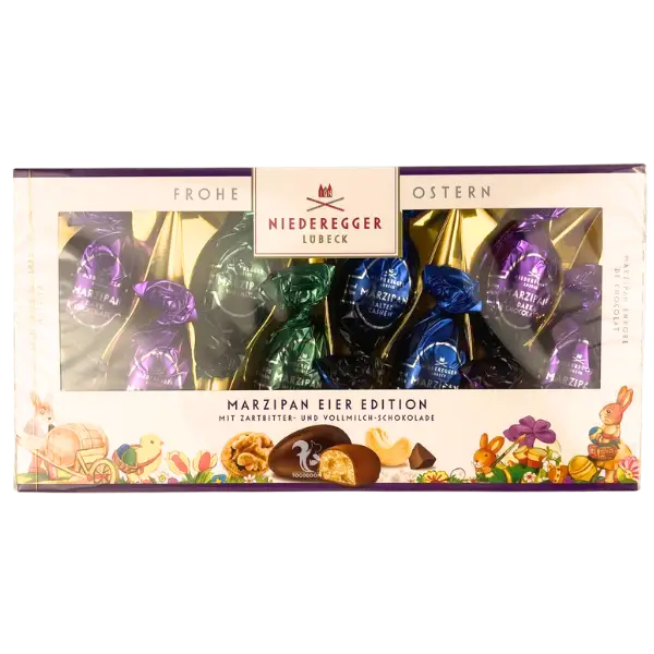 Шоколадні яйця Niederegger молочний та темний шоколад з марципаном, 100г купити