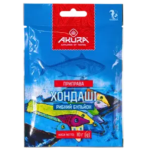 Приправа рибний бульйон Хон Даші Akura, 10г купити