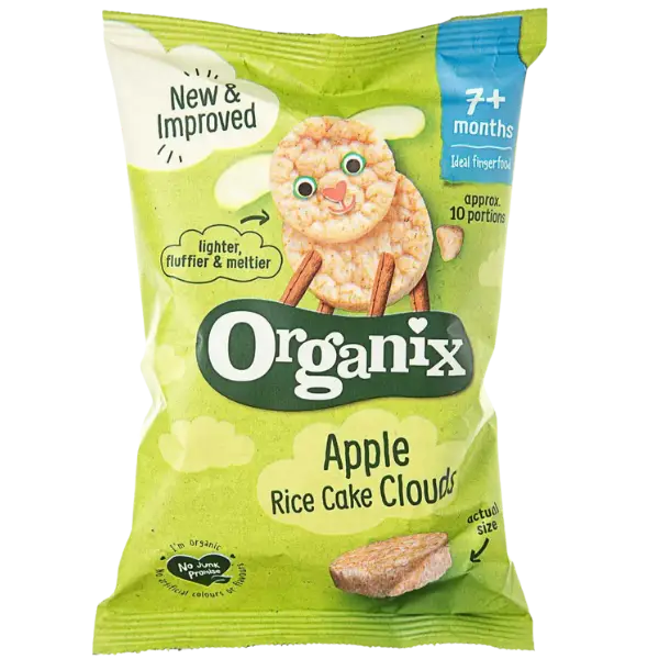 Печиво рисове Яблуко органічне Organix (з 7 місяців), 40г купити