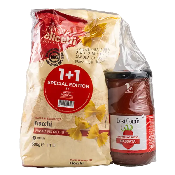 Набір Пассата (томатне пюре 350г та макаронні вироби Fiocchi Felicetti 500г) купити