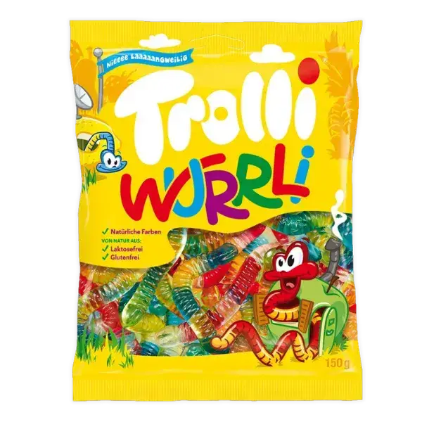 Цукерки Желейні Trolli Wurrli, 150г купити
